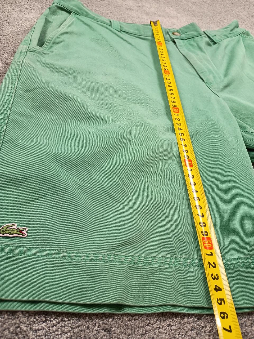 Lacoste Shorts Verde Chino Clássico Preppy Old Money 2000s – photo 11